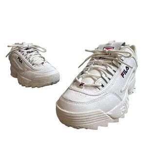Fila Women's White Disruptor Athletic Shoes Sz 10